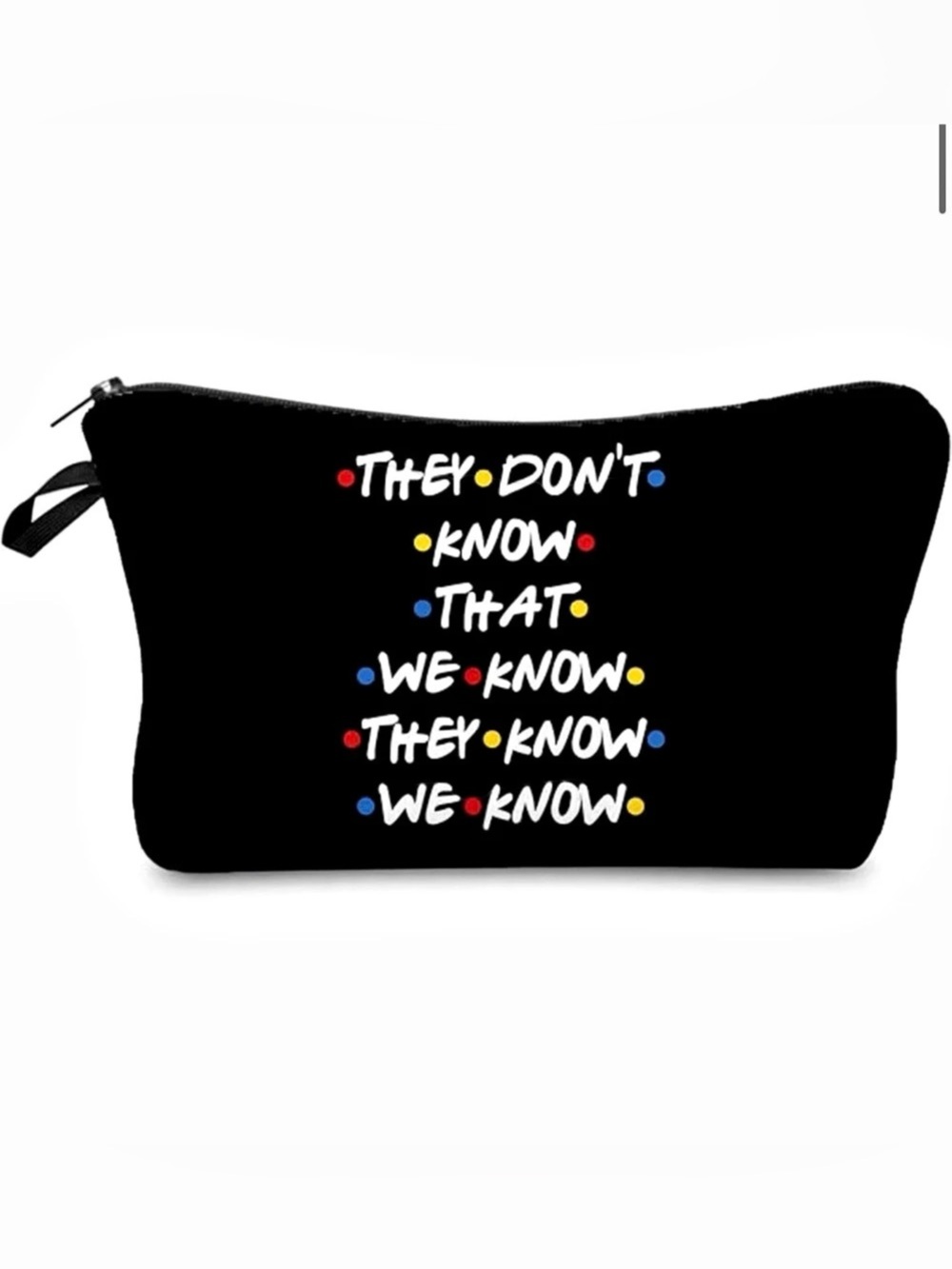 Cosmetic Bag in Black NWT